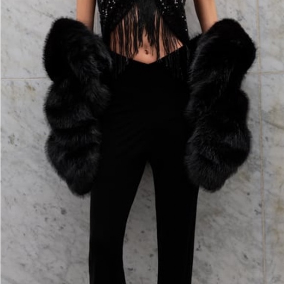 COPY - FRINGED SEQUIN HALTER NECK JUMPSUIT - Picture 3 of 5